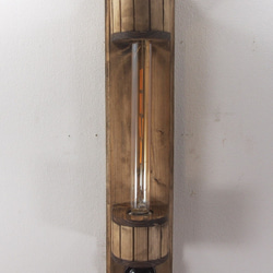 【壁掛けランプ】レトロ調壁掛けロングランプ　長さ30cmLED電球付 2枚目の画像