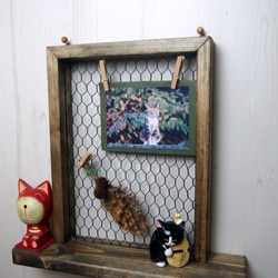 壁掛けワイヤーラック　アンティーク　　ウォールシェルフ imgrc0070804805.jpg