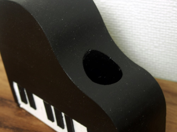 【一輪挿し】ピアノ型の可愛い試験管一輪挿し　Aタイプ 4枚目の画像