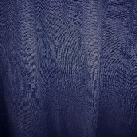 【Mサイズ】ログウッドで染めた麻のタックスカート [ボタニカルダイ] 8612-05014-10 4枚目の画像