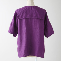 用梅子染色的水手色襯衫 [植物模具] 8411-03001-00 第5張的照片