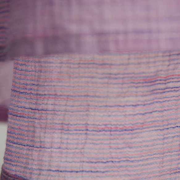 棉麻喇叭袖上衣粉色MIX 8812-4015-73 第7張的照片