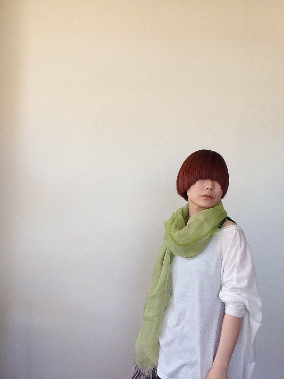 sarariリネンストールハーフ (わかくさ01)