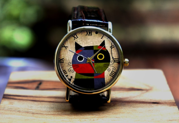 接單製作 猫 你喜歡它嗎？定制的手表！ 第1張的照片