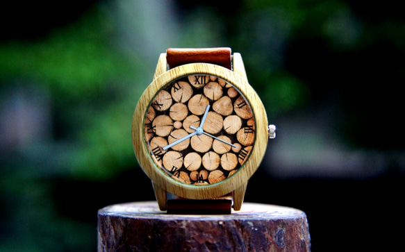 製造指図は、あなたがそれを好きパターンを木目調？カスタム時計！ 1枚目の画像