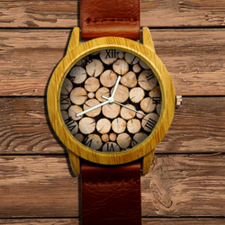 製造指図は、あなたがそれを好きパターンを木目調？カスタム時計！ 4枚目の画像