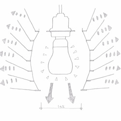 【TAL】　ペンダント照明　シェード　ペーパークラフト　 6枚目の画像