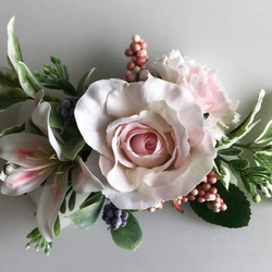 花頭飾裝飾頭禮服天然玫瑰漿果婚禮派對稱為禮物 第2張的照片