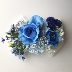 花髮飾品頭飾藍玫瑰婚禮派對稱為禮物 第2張的照片