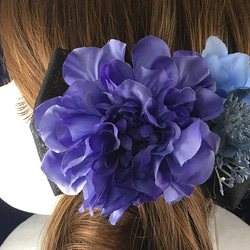 花髮飾頭飾Bluedaria x Karen Astrantia Shichigosan的成年婚禮儀式 第1張的照片