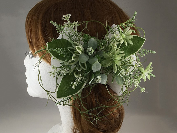 綠髮裝飾頭飾Mary Daisy×Green 2海外婚禮花園婚紗攝影 第1張的照片