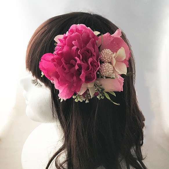 花胸花粉紅牡丹x玫瑰入學典禮畢業典禮婚禮2015-C8 第5張的照片
