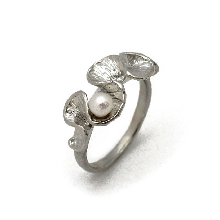 SHAFCA Volume Line Ring M [SV,天然パール]