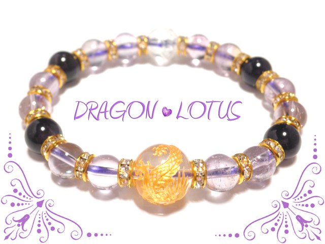 【真実の愛へ導くアメジストのブレス】アメジスト×アメトリンの天然石ブレスレット