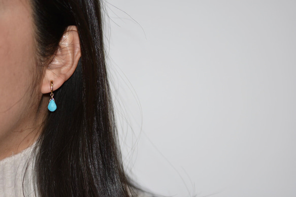 [PE]  Turquoise EarringClips 2枚目の画像