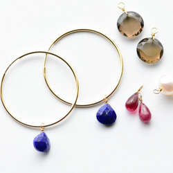 [PE] Charm Set I Hoop Pierced Earring 2枚目の画像