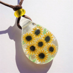 《向日葵》吊墜玻璃蜻蜓球向日葵向日葵透明 第3張的照片