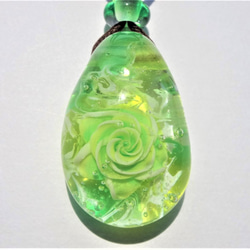 “橄欖石玫瑰”玻璃Tonbonball吊墜玫瑰橄欖石 第2張的照片