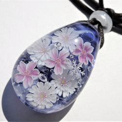 “Samusakura和Kofukusakura”挂件玻璃球蜻蜓櫻雪的晶體 第4張的照片