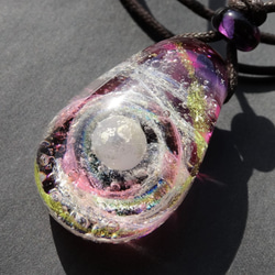 “光輝宇宙”吊墜蜻蜓球宇宙星系玻璃 第4張的照片