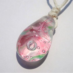 «Happy bubble~sakura»Petit Pendant玻璃蜻蜓吊墜 第3張的照片