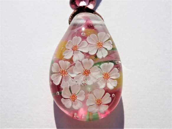 “大島櫻花”挂件玻璃球蜻蜓櫻花 第2張的照片