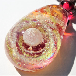 “閃耀的宇宙”玻璃吊墜Tonbo球珠寶盒空間玻璃銀河星 第3張的照片