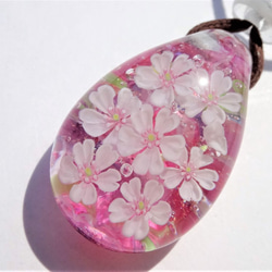 “大島櫻花”吊墜玻璃，龍珠，櫻花春 第3張的照片