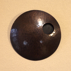 まあるい壁掛け銅製花器（一輪挿し） 5枚目の画像
