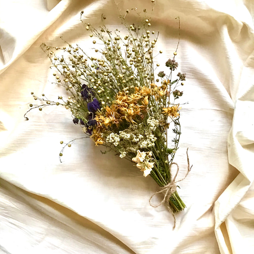 ドライフラワースワッグ ドライフラワースワッグ横型 M【Dried Flowers swag M
