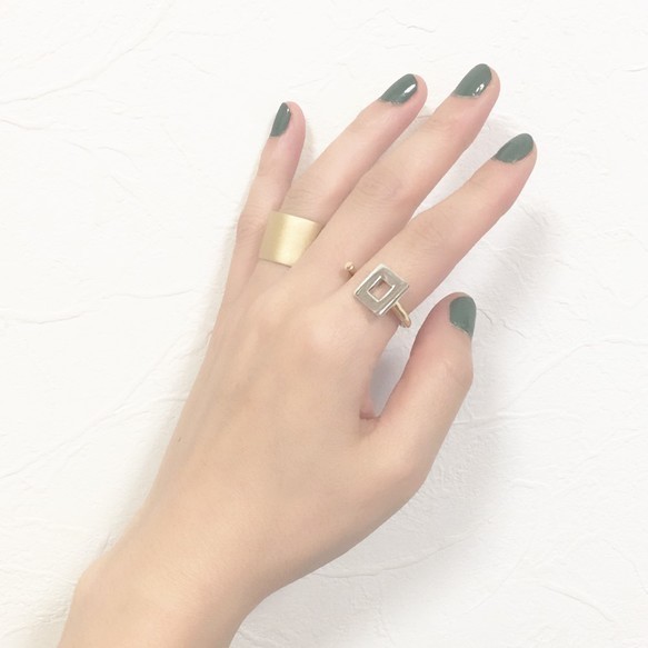 SALE ■wide ring -gold-■ ワイドリング ゴールド 5枚目の画像