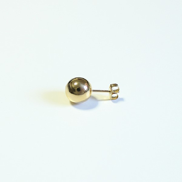 ■solid pierce -round / gold-■ ソリッドピアス ラウンド ゴールド 3枚目の画像