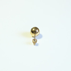 ■solid pierce -round / gold-■ ソリッドピアス ラウンド ゴールド 4枚目の画像