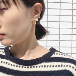 ■twins akoya pearl pierce S■ ツインズアコヤパールピアス S 6枚目の画像