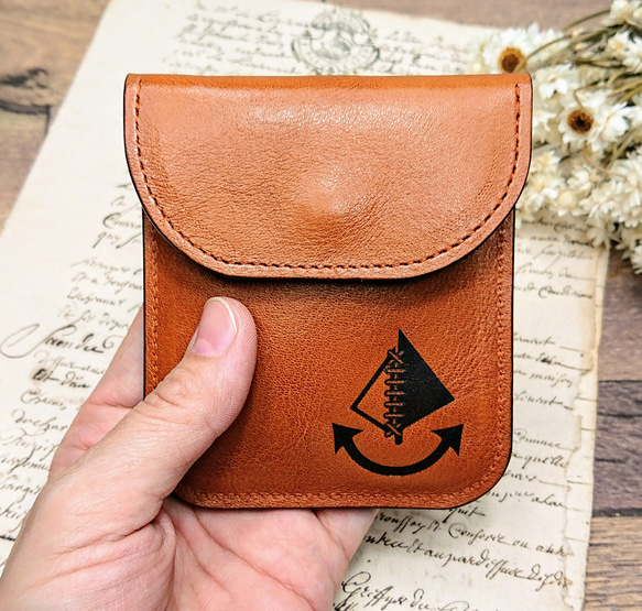 voile.スリムな card & coin case /カードケース/コインケース/キャメル/送料無料 8枚目の画像