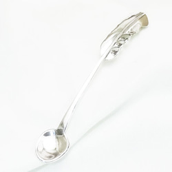フェザー スプーン　銀食器　spoon【受注製作】白頭鷲の羽根　銀　925　実用【全長 約10cm】　  atpfs1 3枚目の画像