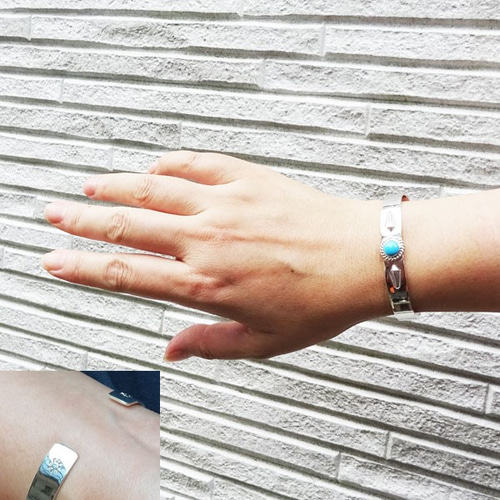 スリーピングビューティーバングル スリーピングビューティ 7mmラウンド ターコイズバングル【受注