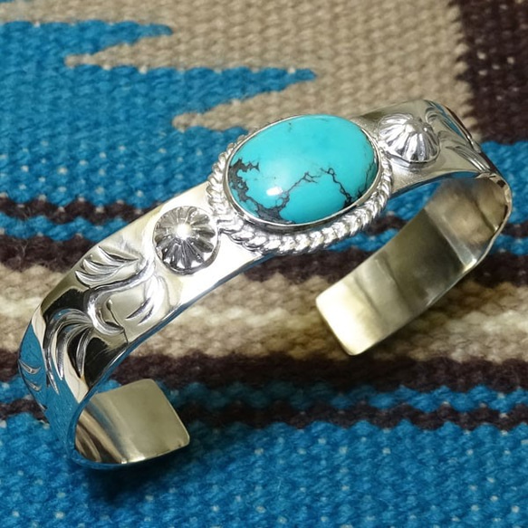 唐草 シルバー バングル ブレスレット