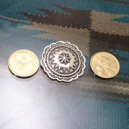 コンチョ ボルト止め 丸カン【受注製作】シルバー 925 concho
