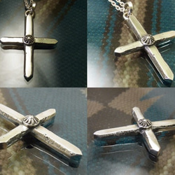 CROSS【SALE】クロス ネックレス　925　Cross　十字架　いぶし銀　一点もの　atpcross 2枚目の画像