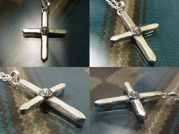 CROSS【SALE】クロス ネックレス　925　Cross　十字架　いぶし銀　一点もの　atpcross 2枚目の画像