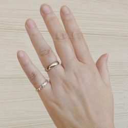 ツイスト【S】ねじり リング【受注製作】細め　925【サイズ　1号～30号まで】　atpring109stwist 3枚目の画像