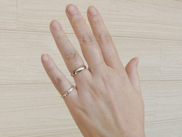 ツイスト【S】ねじり リング【受注製作】細め　925【サイズ　1号～30号まで】　atpring109stwist 3枚目の画像