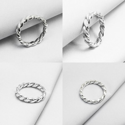 ◎16号◎ ねじり シンプル リング シルバー パーティー プレゼント B07 eslimes_ring026