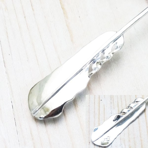 フェザー マドラー 銀食器【受注製作】白頭鷲の羽根 銀 925 cocktail