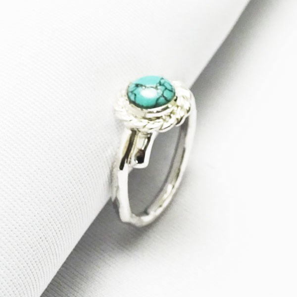 ターコイズ リング【受注製作】叩き　トルコ石　シルバー　925【3号から30号まで】atpring128nexttq