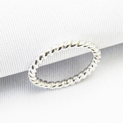 Rolling Sv Twist Ring【S】【受注製作】ツイスト　シルバー　925　atpring136s 3枚目の画像