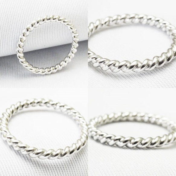 Rolling Sv Twist Ring【S】【受注製作】ツイスト　シルバー　925　atpring136s 6枚目の画像