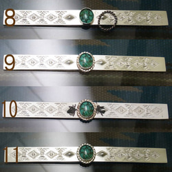＜オーダー専用商品＞ターコイズ　バングル　ラグ模様 【受注製作】ブレスレット　シルバー　925　atpbns007tq 13枚目の画像