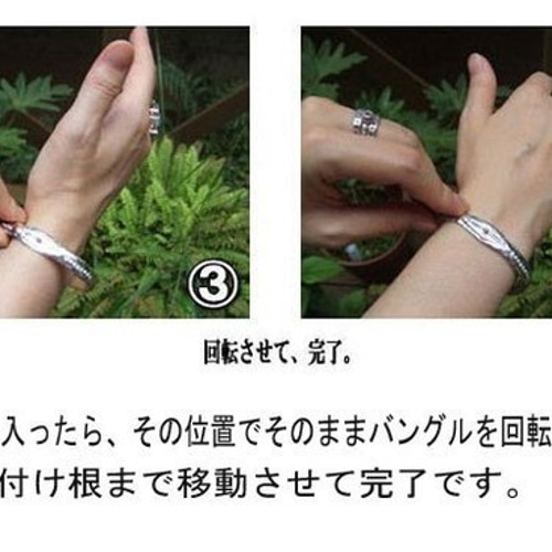 ラリマー シルバーバングル シンプル【受注製作】925【長さ 13.5